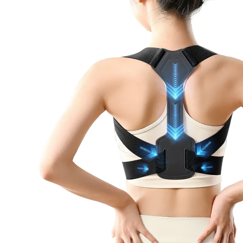 Ceinture correctrice de posture respirante, invisible et réglable, soutien du dos et entraînement à la posture 7