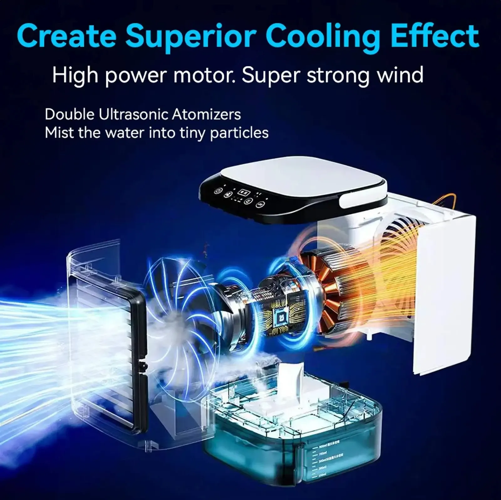Climatiseur portable, finitions soignées