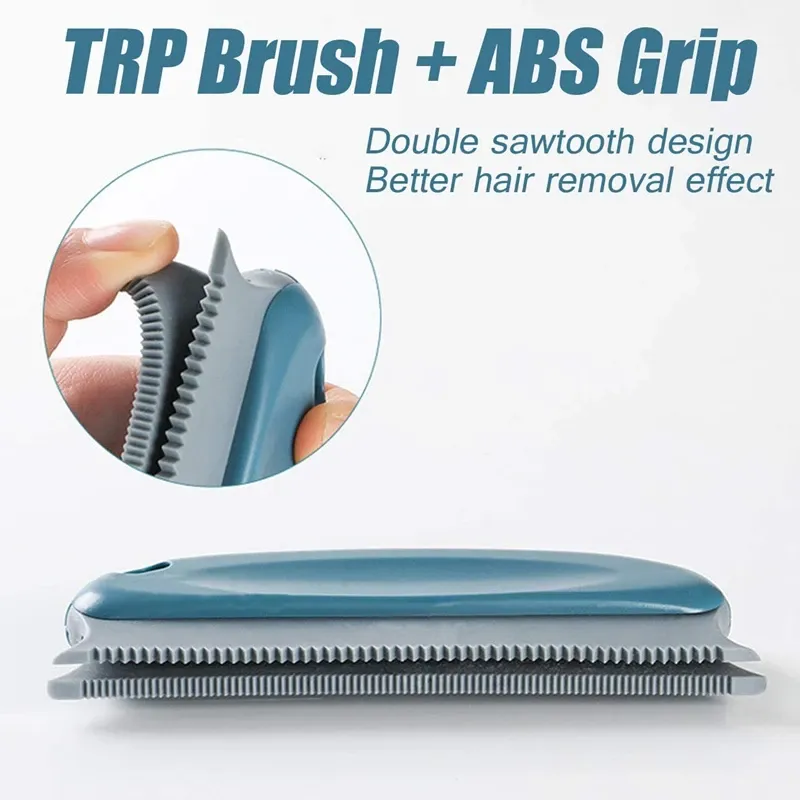 Brosse portable multifonctionnelle anti-peluches pour animaux, dépoussiéreur textile Fuzz, pour canapé, livres, chat et chien 3