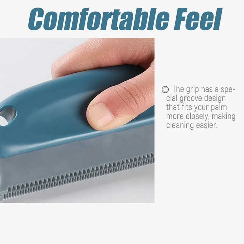 Brosse portable multifonctionnelle anti-peluches pour animaux, dépoussiéreur textile Fuzz, pour canapé, livres, chat et chien 4