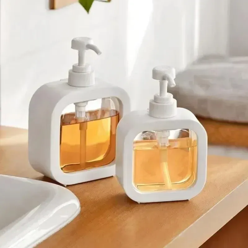 Distributeur de savon portable à pompe pour salle de bain, compatible lotion, shampoing et gel douche, idéal pour les voyages 4