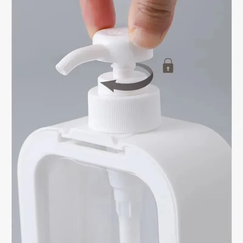 Distributeur de savon portable à pompe pour salle de bain, compatible lotion, shampoing et gel douche, idéal pour les voyages 6