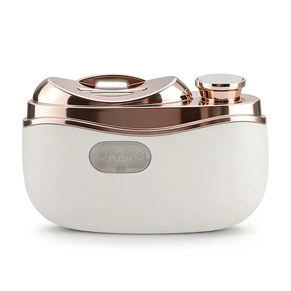 Coupe-ongles électrique 2 en 1 avec polissoir, 2 vitesses, lumière LED et collecteur de poussière, pour enfants et adultes 7