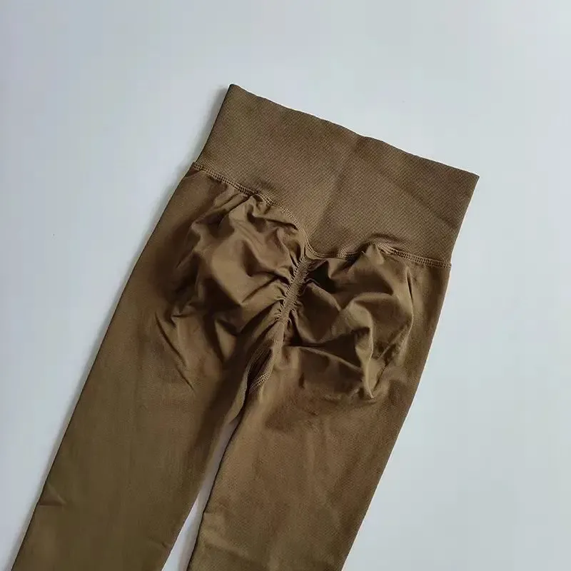 Leggings de yoga taille haute sans couture à effet push-up pour femme 12