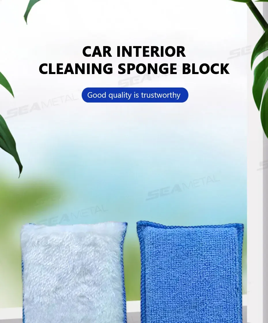 Éponge de nettoyage intérieur en microfibre, vue d'ensemble