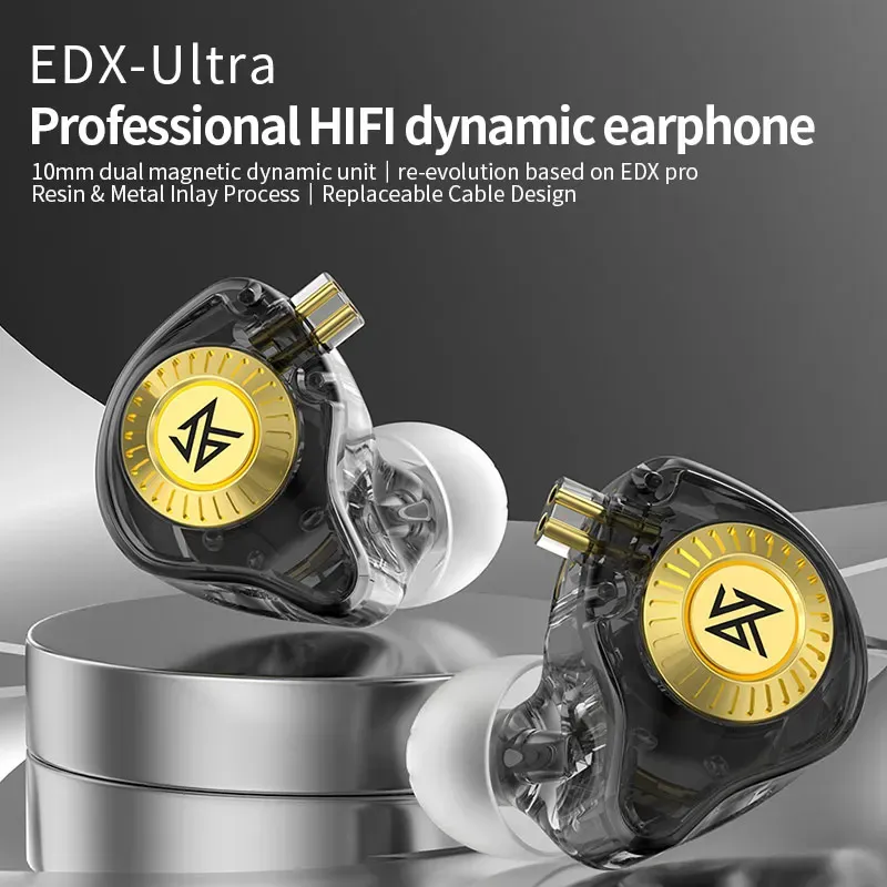 KZ EDX Écouteurs intra-auriculaires filaires Hi-Fi à câble amovible 2