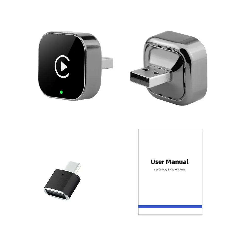 BEPOCAM Boîtier intelligent sans fil 2 en 1 CarPlay / Android Auto pour autoradio d'origine, WiFi 5 GHz, Type-C/USB, Plug and Play 7