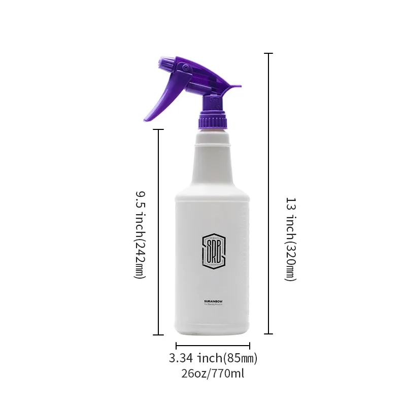 Bouteilles pulvérisatrices rechargeables 770 ml (26 oz) avec buse flexible premium pour produits d'entretien et arrosage des plantes 2