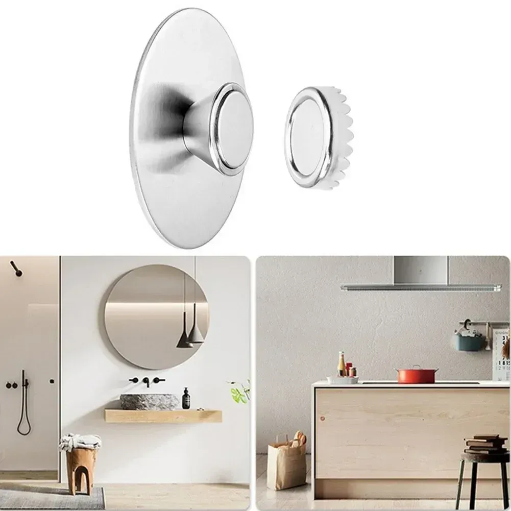 Détail du porte-savon magnétique en acier inoxydable