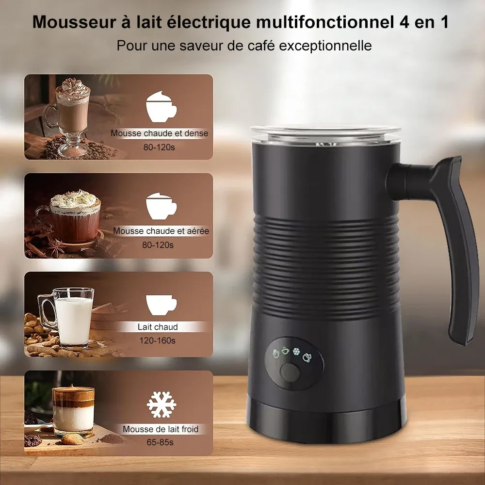 Vue détaillée du mousseur à lait électrique