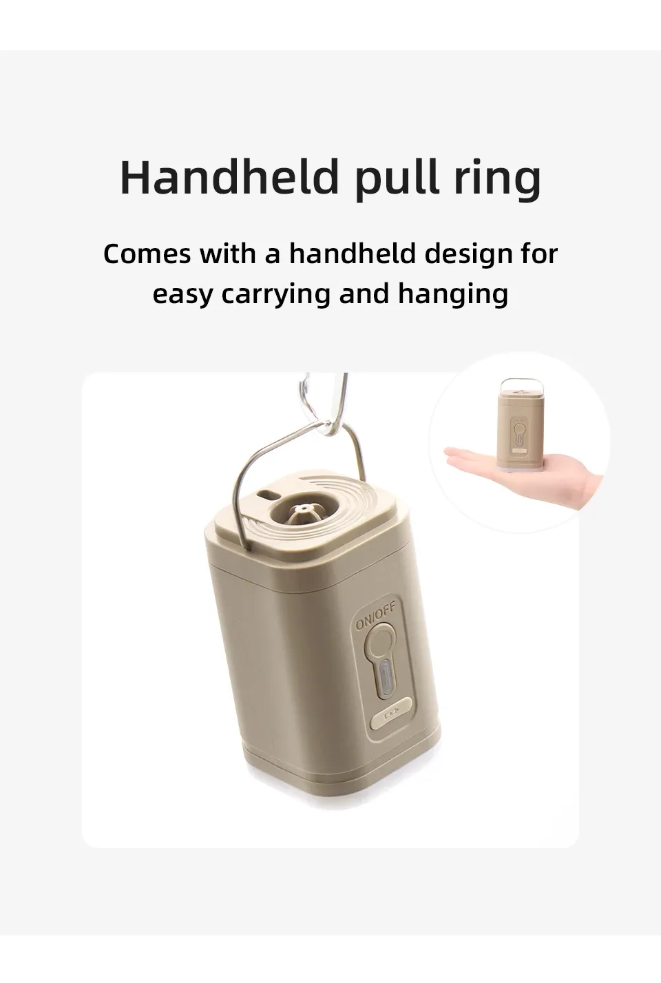 Lampe de camping intégrée à la pompe