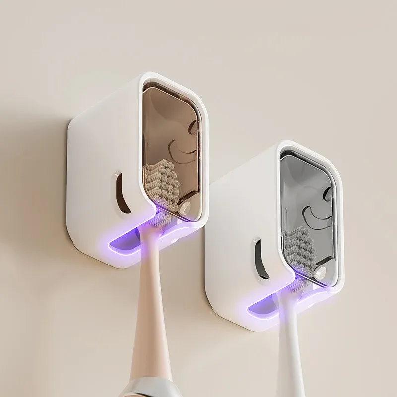 Porte-brosses à dents mural vue de côté
