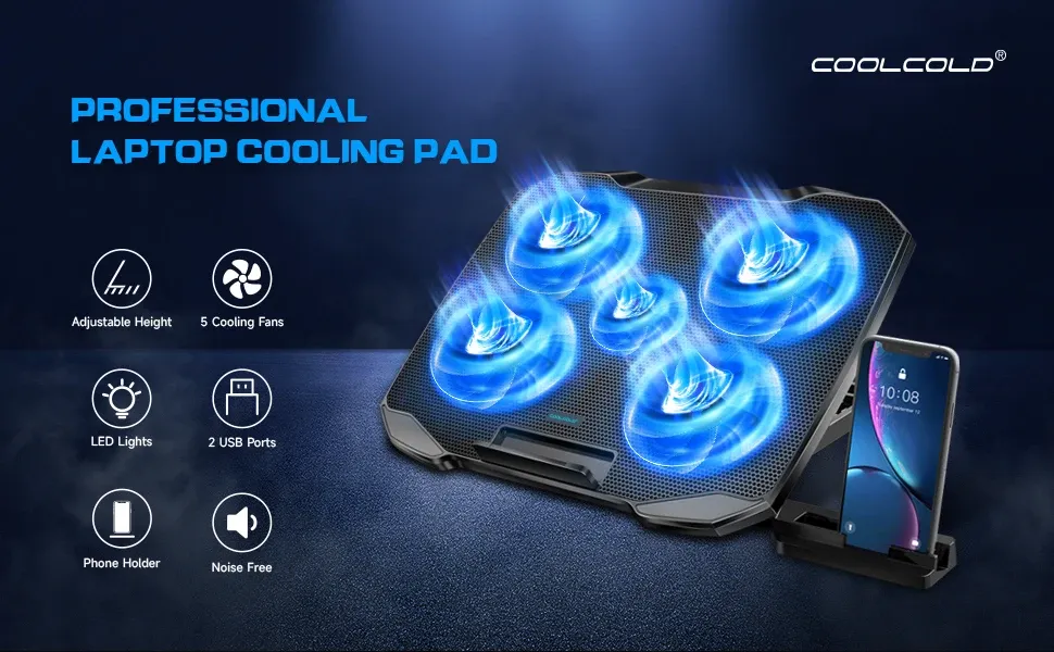 Support de refroidissement COOLCOLD pour ordinateur portable