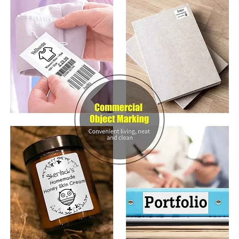 Rouleau d'étiquettes thermiques Niimbot B1 blanc, papier étanche et anti-huile, compatible B1, B21 et Mini 4