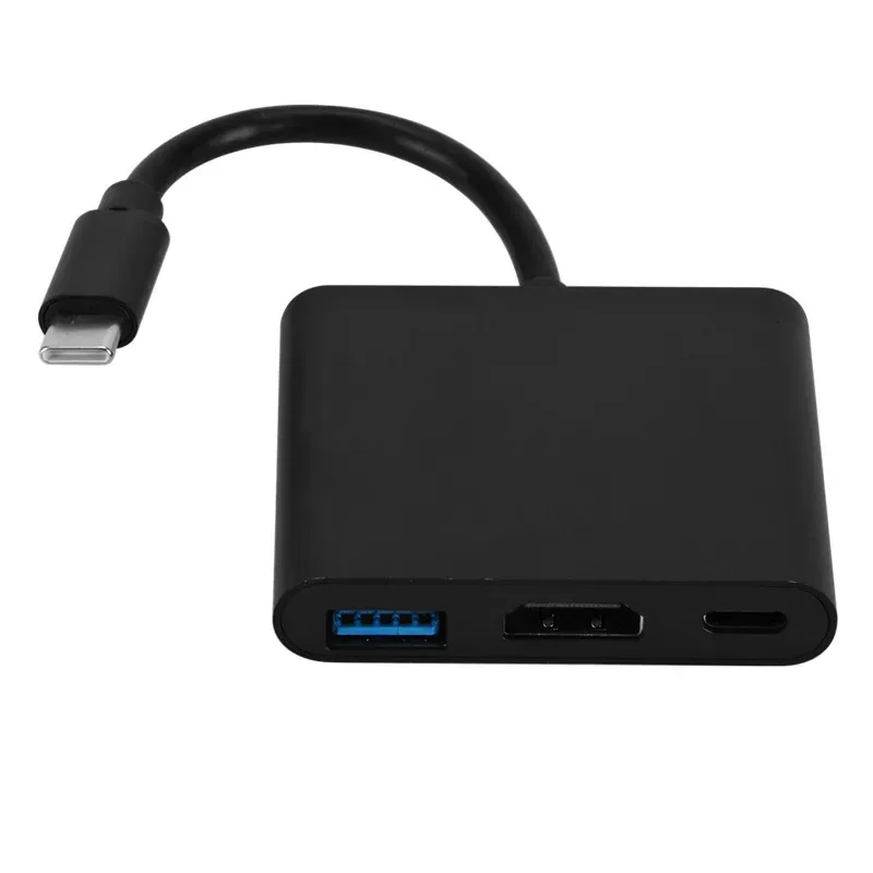 Câble adaptateur Thunderbolt 3 vers HDMI 4K, 1080P, USB-C vers HDMI, USB 3.0 8