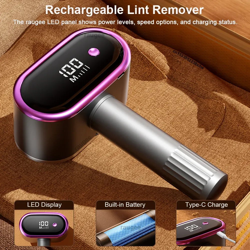 Rasoir anti-bouloches professionnel rechargeable par USB pour vêtements 6