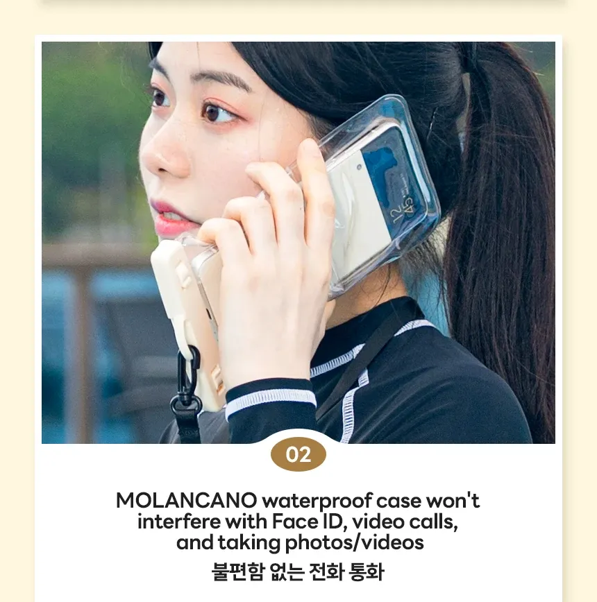 Pochette étanche MOLANCANO compatible smartphone pliable