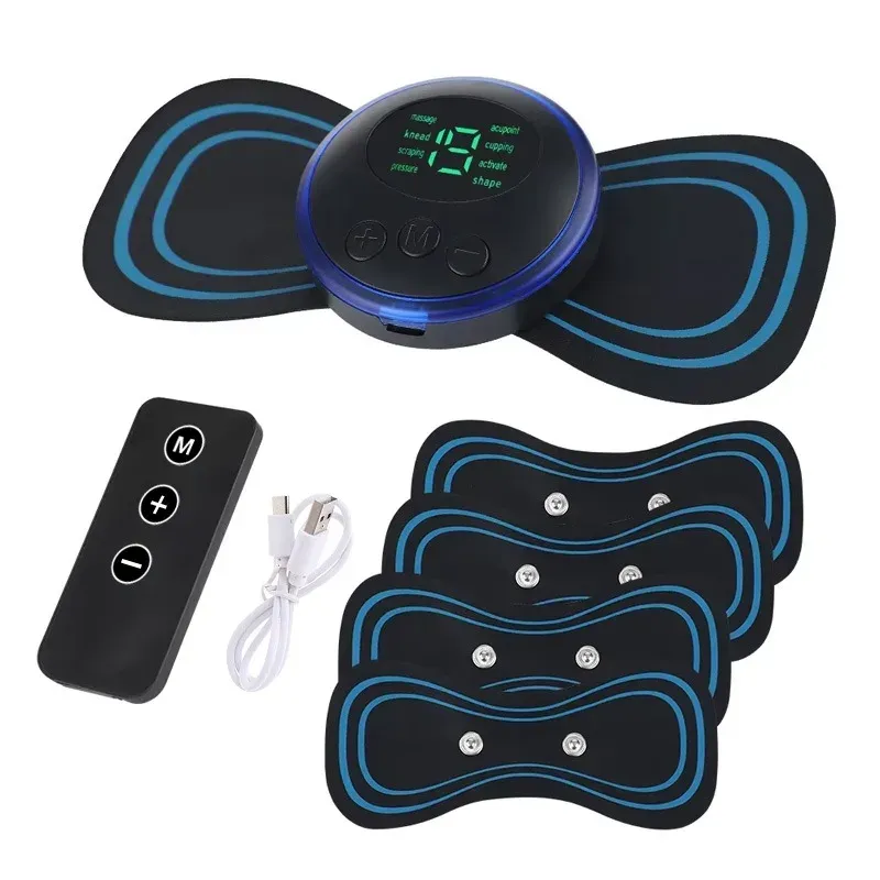 Masseur de cou EMS, patch de massage électrique pour vertèbres cervicales, soulage les douleurs musculaires et favorise la relaxation des épaules, portable 9