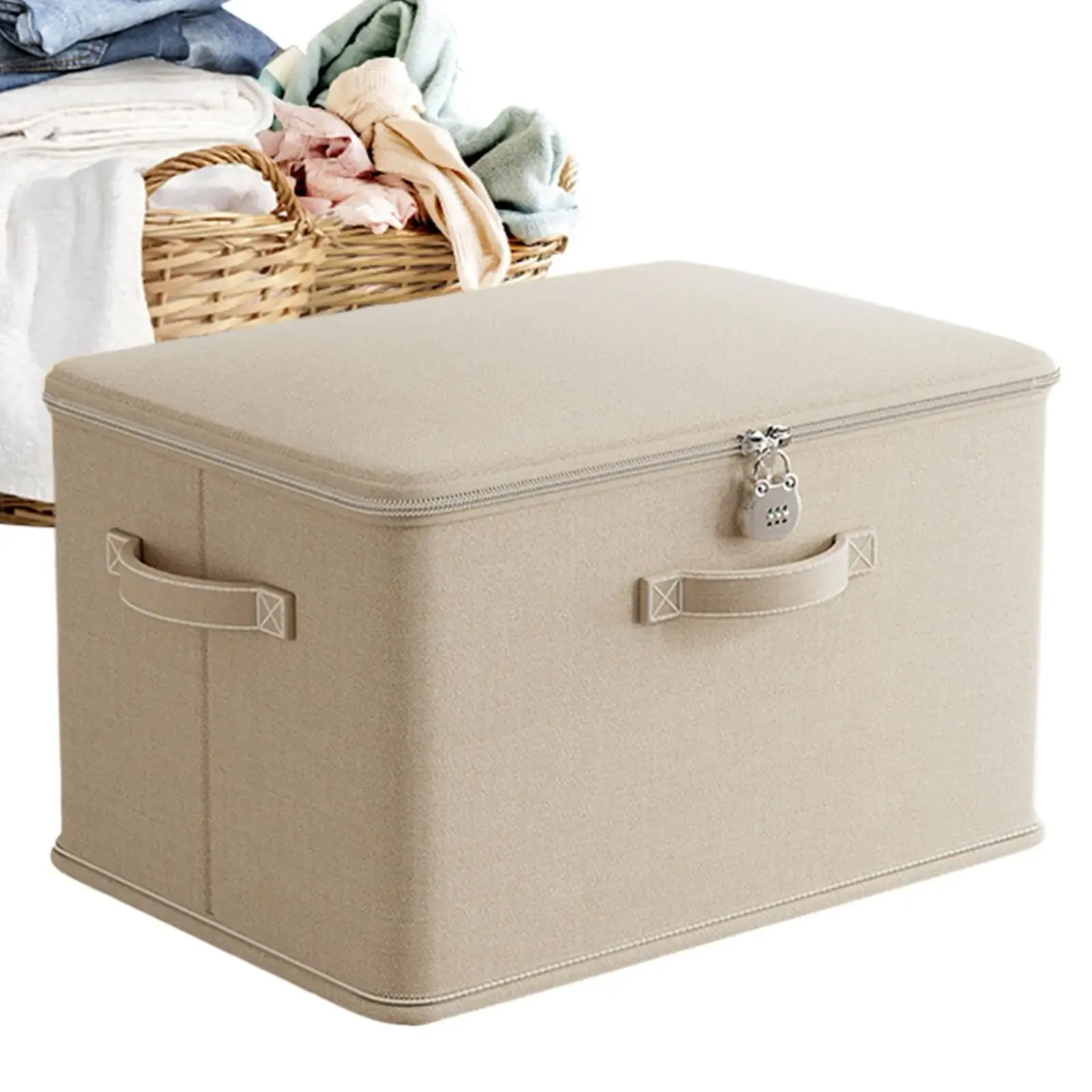 Boîte de rangement verrouillable, vue d'ensemble