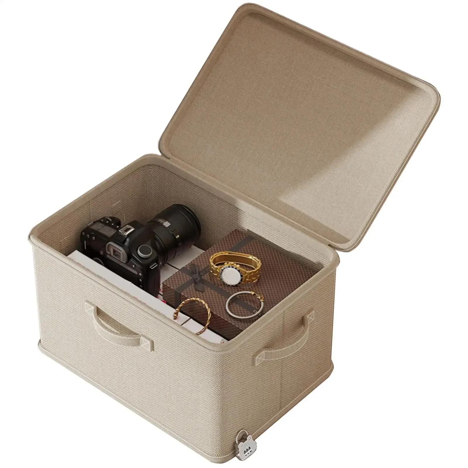 Boîte de rangement verrouillable, empilage