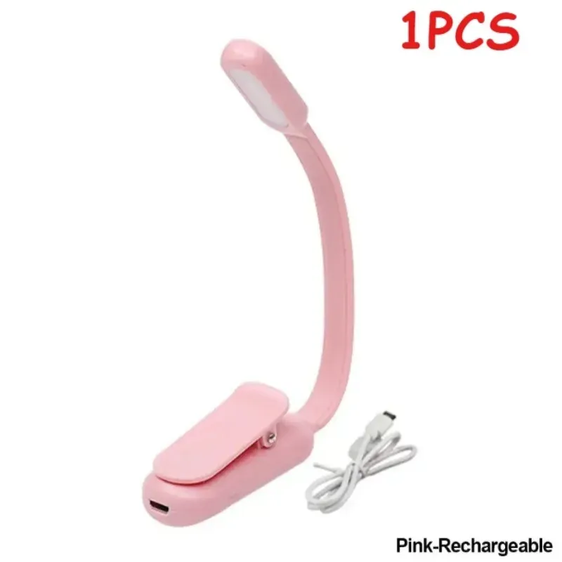 Lampe de lecture LED à pince, 3 niveaux de luminosité, rechargeable par USB, portable pour bureau et voyage 9