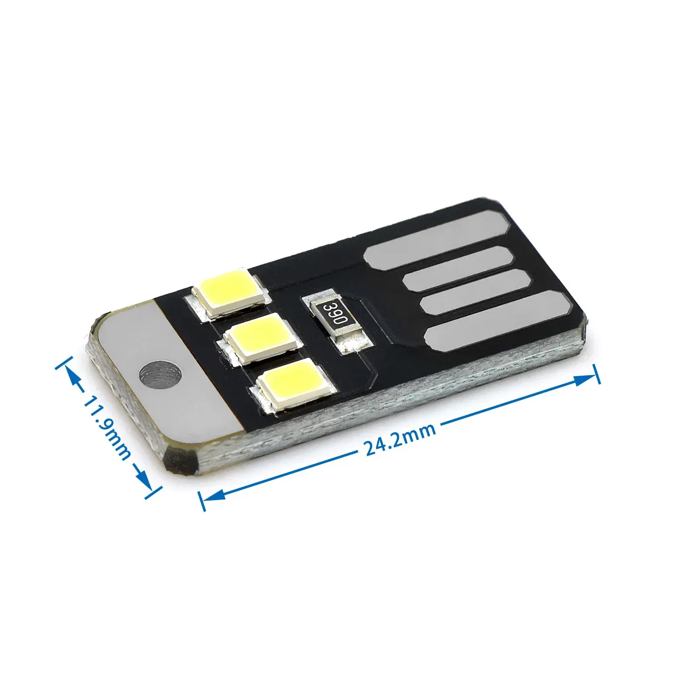 Lot de 20 lampes LED USB pour livre, mini éclairage nocturne 2835 SMD, 5 V, 0,2 W, à utiliser avec batterie externe ou ordinateur portable 3