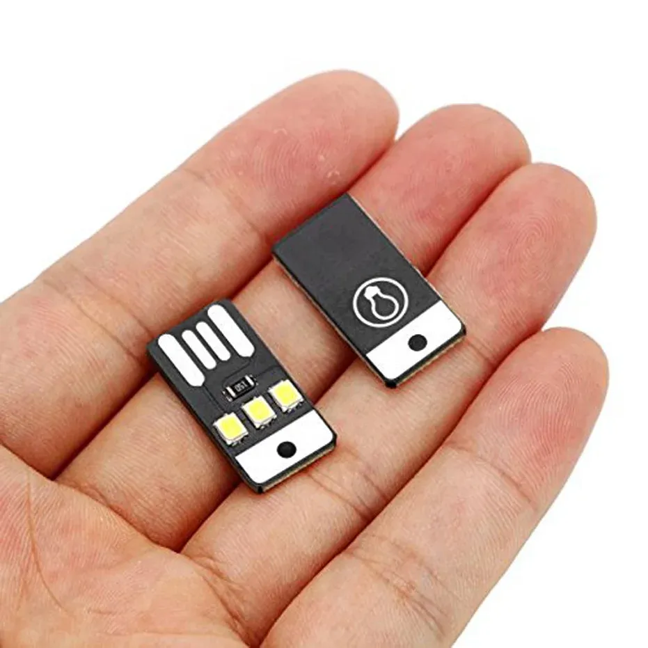 Lot de 20 lampes LED USB pour livre, mini éclairage nocturne 2835 SMD, 5 V, 0,2 W, à utiliser avec batterie externe ou ordinateur portable 4