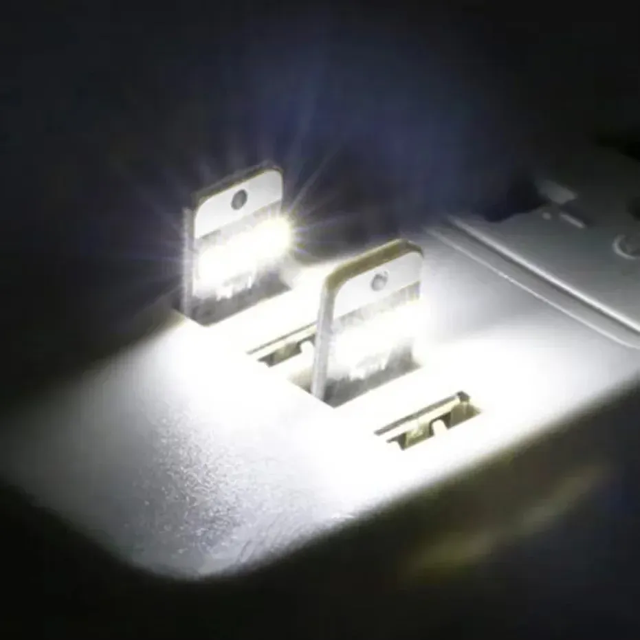 Lot de 20 lampes LED USB pour livre, mini éclairage nocturne 2835 SMD, 5 V, 0,2 W, à utiliser avec batterie externe ou ordinateur portable 6