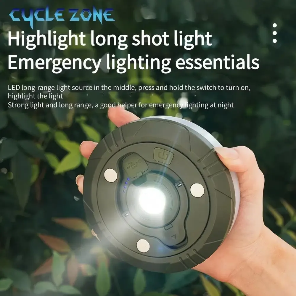 Lampe de Camping LED avec Bobine, Ruban Lumineux d'Ambiance et Guirlande Recyclable de 10 m, Lampe Décorative d'Extérieur pour Tente et Jardin 3