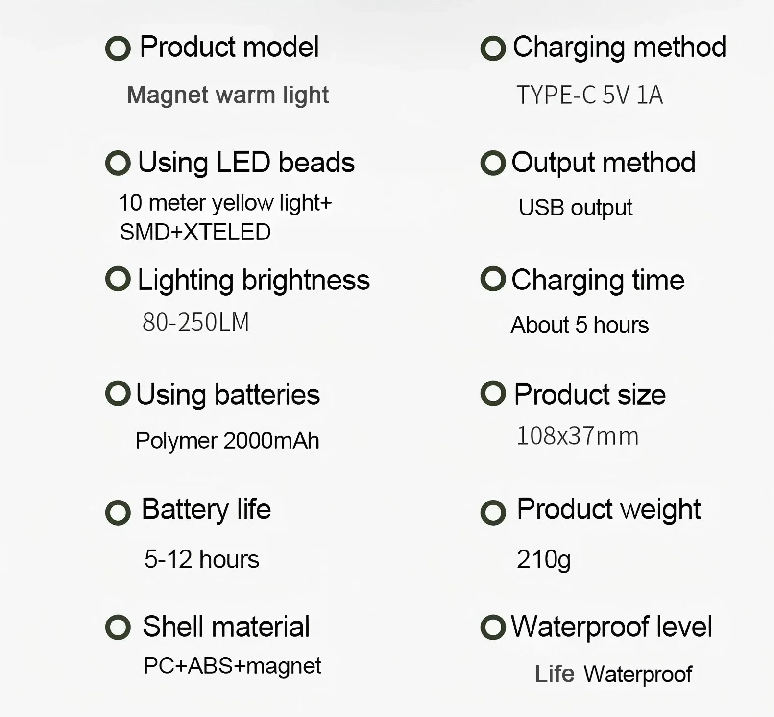Détail de la guirlande lumineuse LED