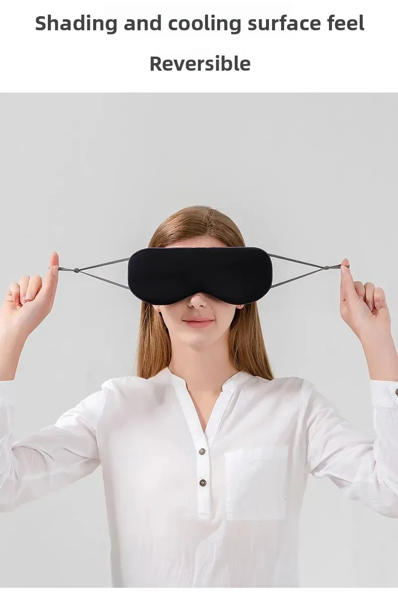 Masque pour les yeux en soie glacée, ambiance de repos