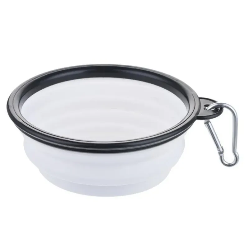 Gamelle portable pliable en silicone pour chien et chat, idéale pour voyage et extérieur 12