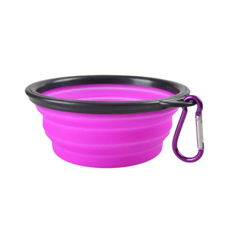 Gamelle portable pliable en silicone pour chien et chat, idéale pour voyage et extérieur 8