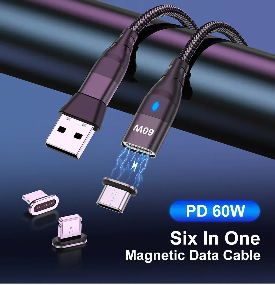 Vue d'ensemble du câble de charge magnétique
