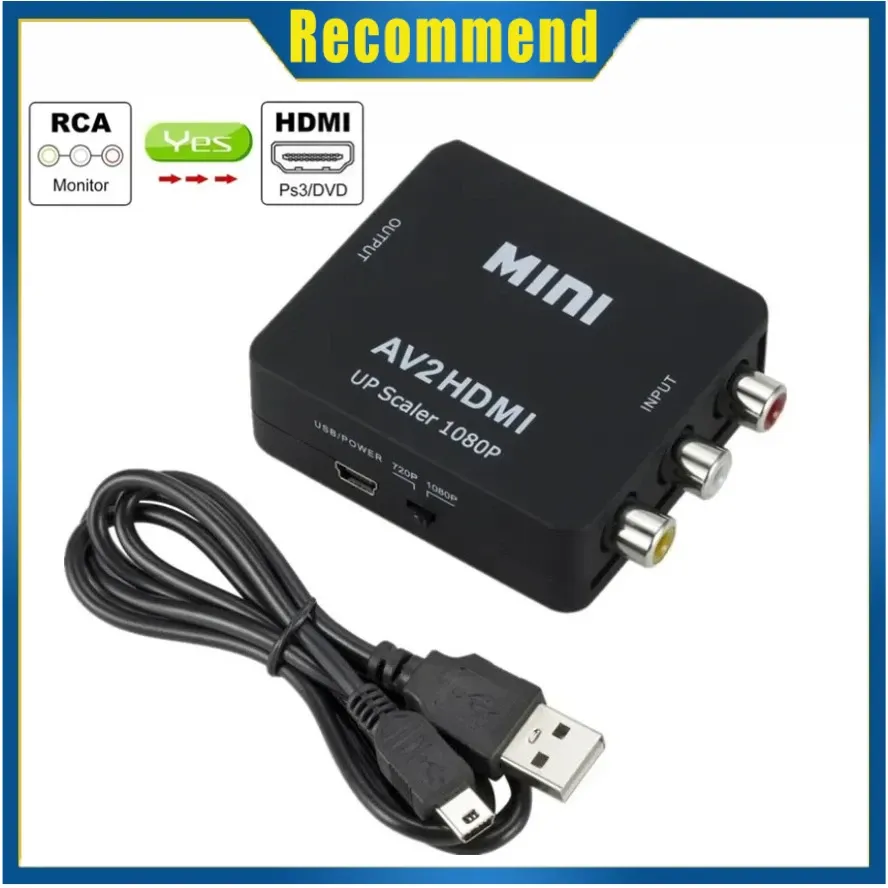 Convertisseur AV vers HDMI, détail