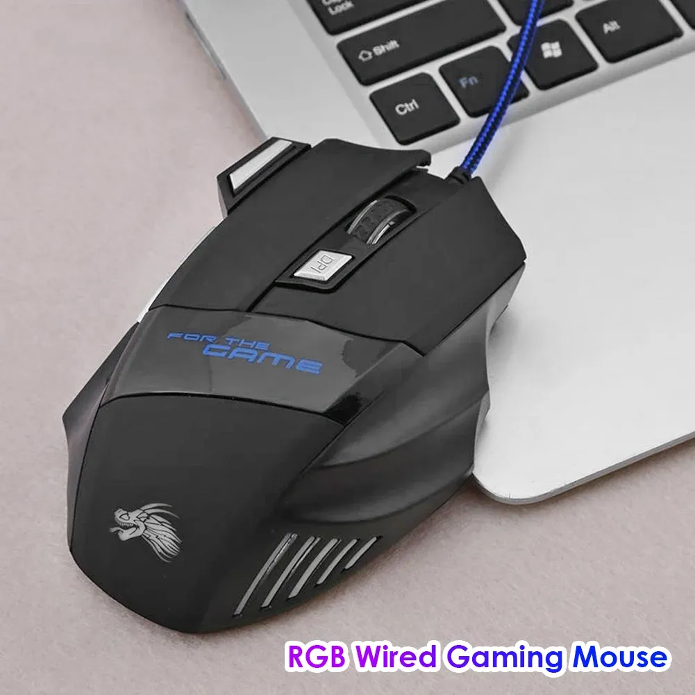 Souris de jeu filaire sous différents angles