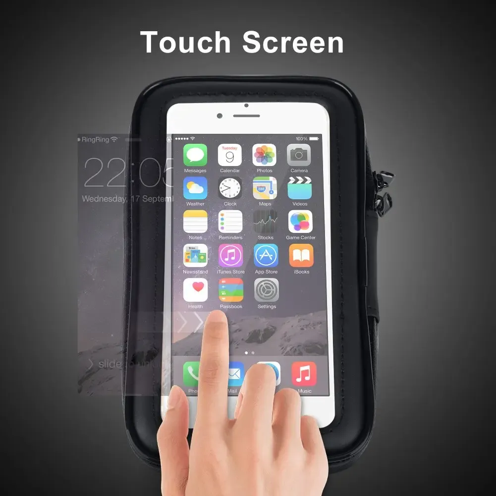 Support de téléphone étanche pour vélo et moto, étui de guidon pour iPhone 17 Pro Max, 16 et Samsung 3