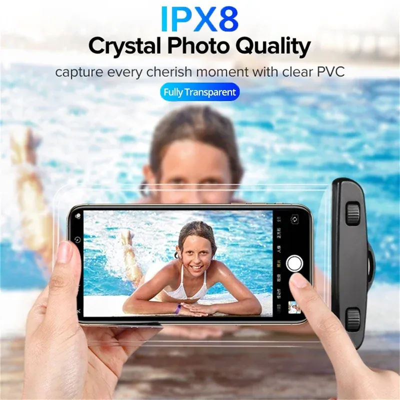 Housse étanche IP68 en PVC pour smartphone, sac sous-marin universel pour la natation, compatible iPhone 15, 14, 13 Pro et Redmi 2