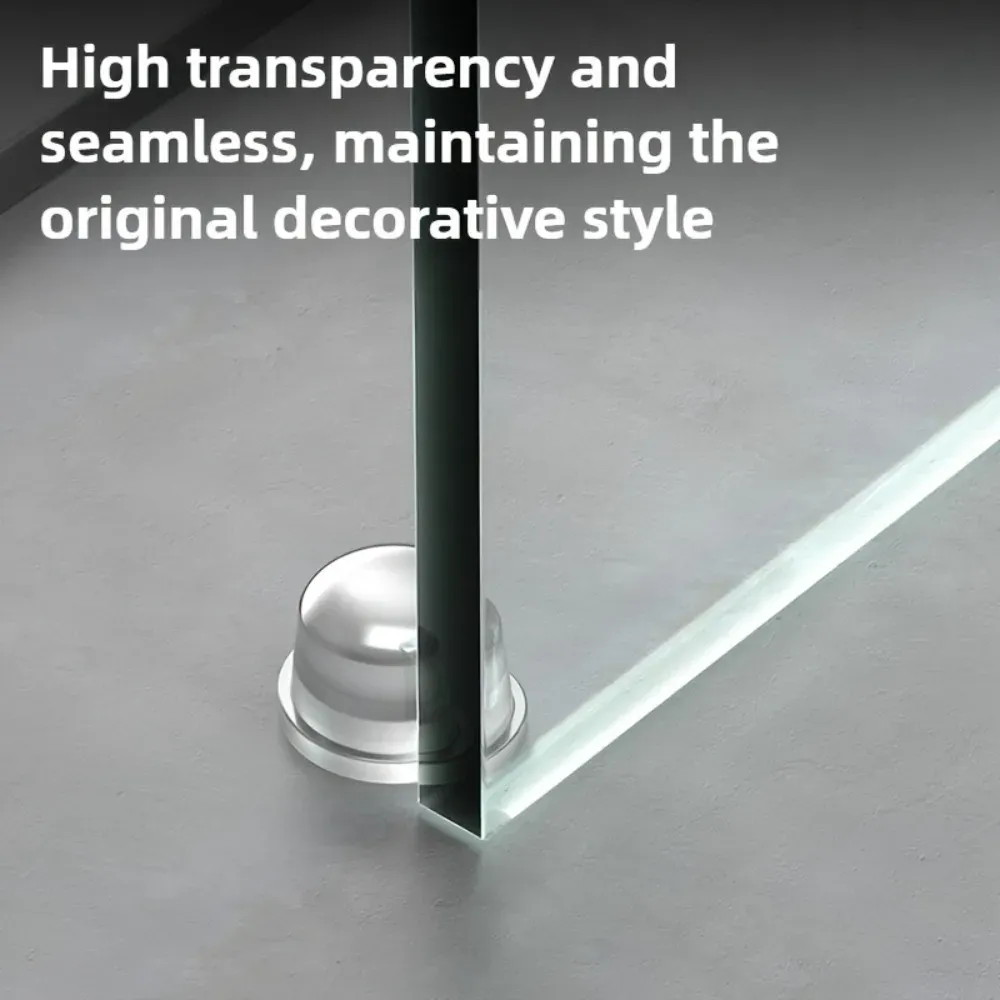 Butoir de porte en silicone transparent, vue 3