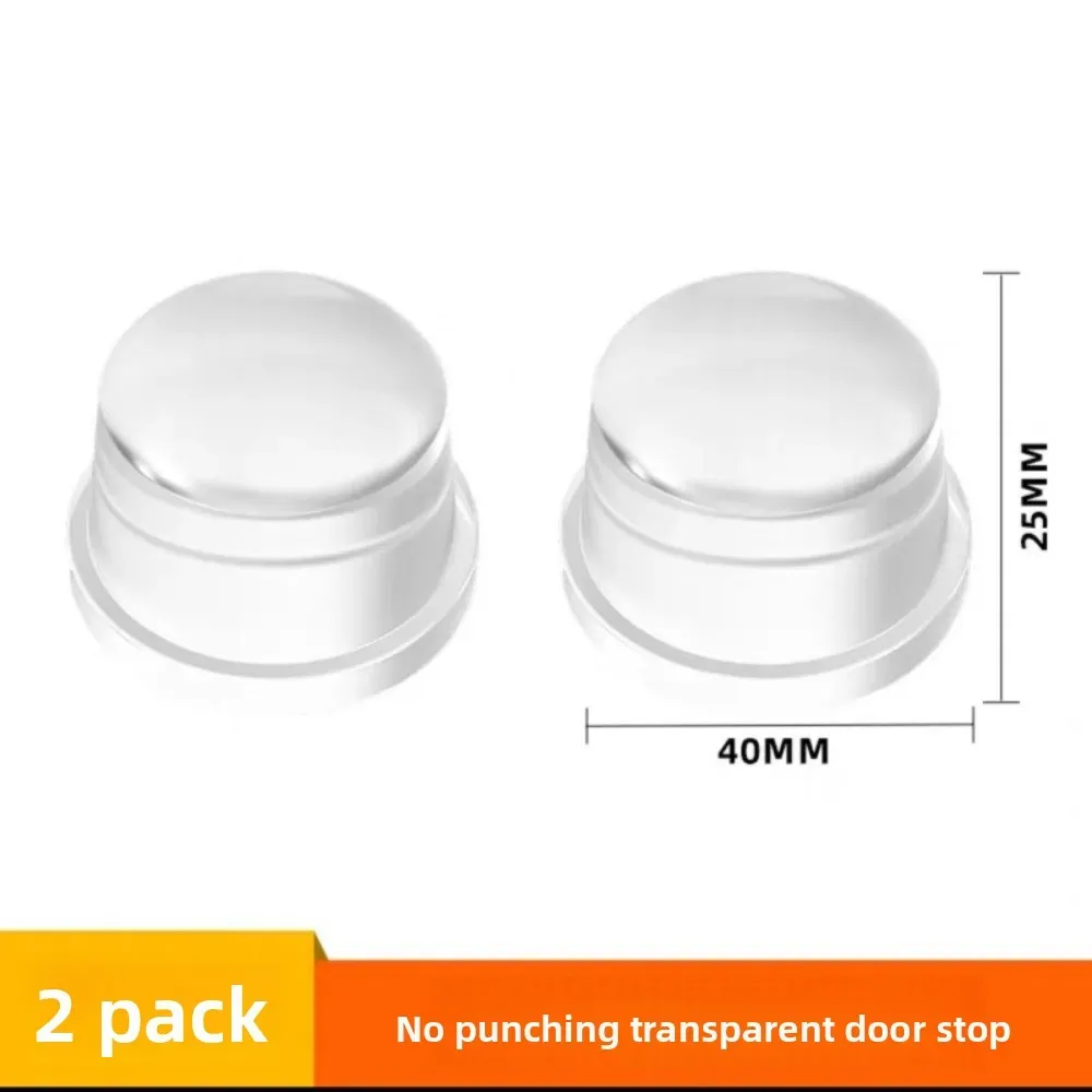 Butoir de porte en silicone transparent, sans perçage, tampon anti-chocs pour bureau et maison, protection murale, arrête-porte, amélioration de l'habitat 8