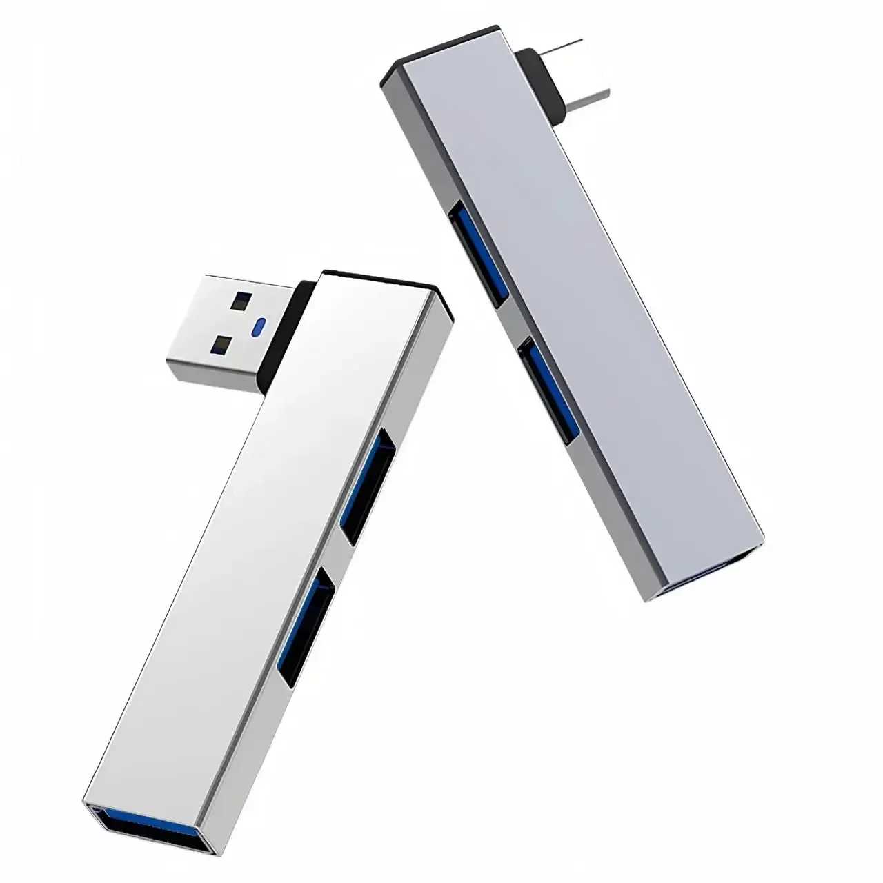 Station d'accueil USB-C coudée à 90°, hub 4 ports USB 3.0 haute vitesse pour ordinateur portable, réf. C1FD
