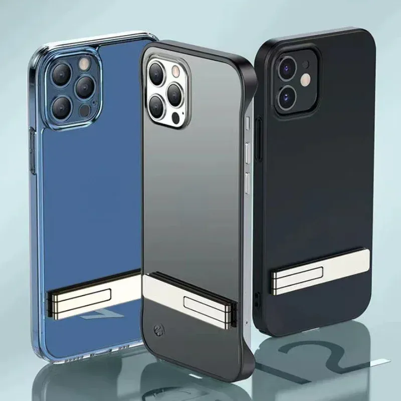 Support de téléphone de bureau pliable, ultra-fin et magnétique, en alliage métallique 4