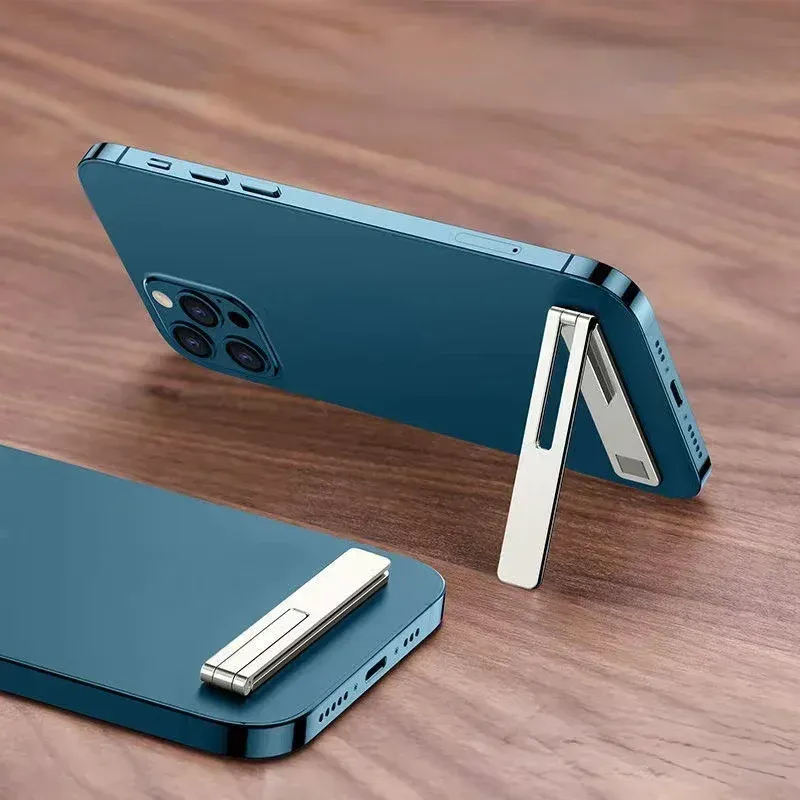 Support de téléphone de bureau pliable, ultra-fin et magnétique, en alliage métallique 5