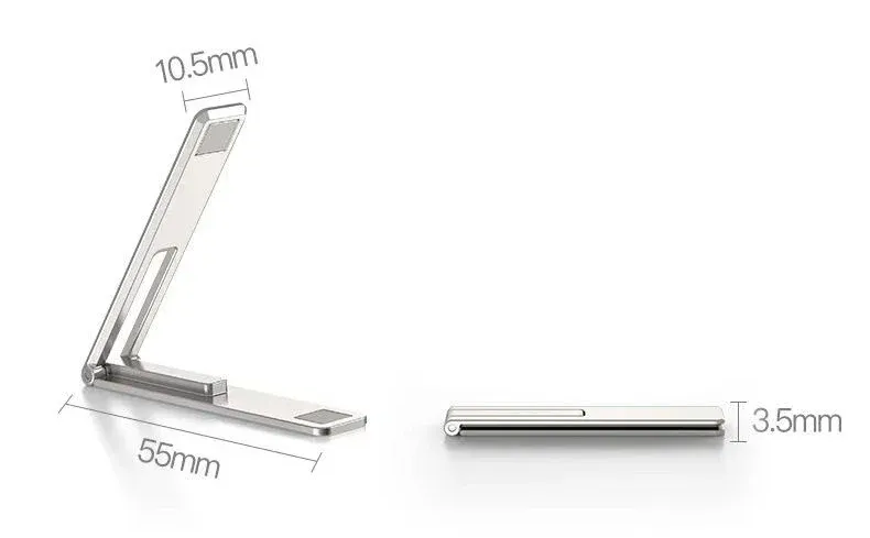 Support de téléphone pliable sur un bureau