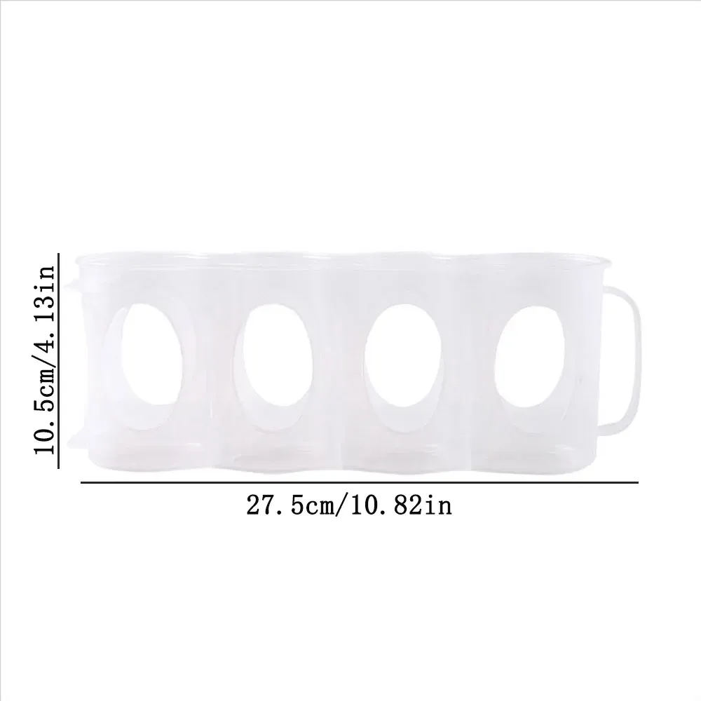 Organisation des canettes dans un range-canettes transparent