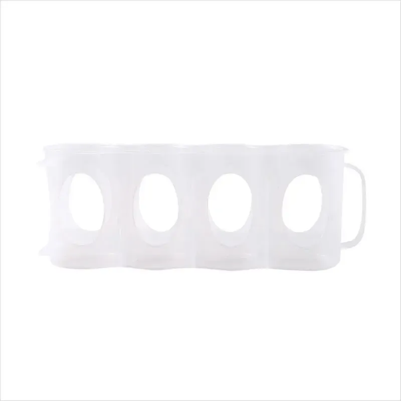 Boîte de rangement portable pour canettes de soda, adaptée aux étagères de réfrigérateur, support pour canettes de bière, étagère coulissante de rangement pour réfrigérateur, plastique transparent 7