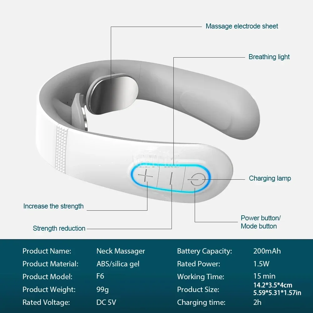 Masseur intelligent pour le dos et la nuque à électrostimulation TENS sans fil 4