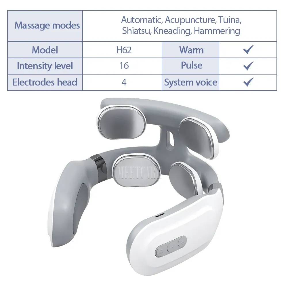 Masseur intelligent pour le dos et la nuque à électrostimulation TENS sans fil 9