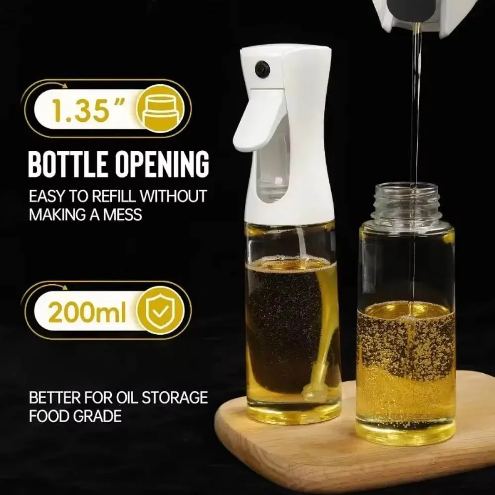 Pulvérisateur d'huile pour la cuisine - Distributeur d'huile d'olive avec vaporisateur, réutilisable, qualité alimentaire 4