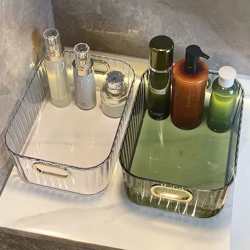 Boîte de rangement cosmétique vue de côté